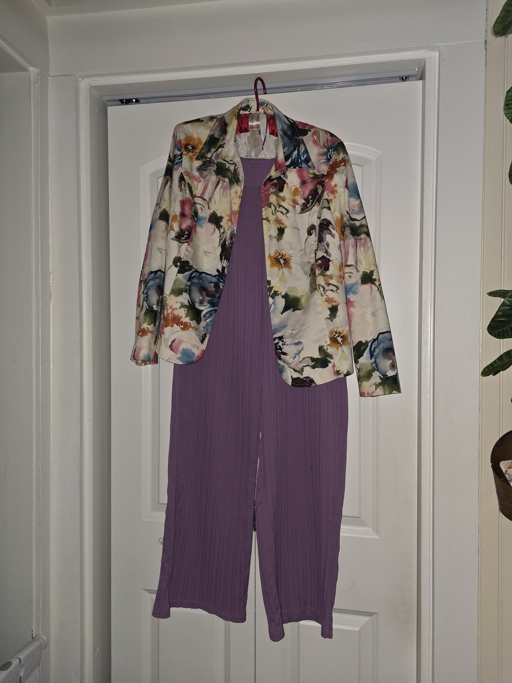 Coldwater Creek Jacket With Lavender Wide-Leg Pants